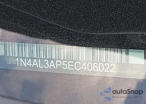 2014 Nissan Altima 2.5/2.5 S/2.5 Sl/2.5 Sv из США, поврежденный, VIN 1N4AL3AP5EC406022